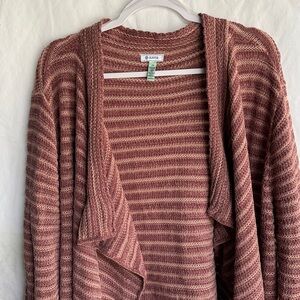 Susina Women's Striped Tan Burlwood Cardigan, Size 2X, NWT, MAKE AN OFFER!!!